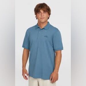 O'NEILL SHORT SLEEVE SMALL LOGO POLO SHIRT - MEDIUM - COPEN BLUE